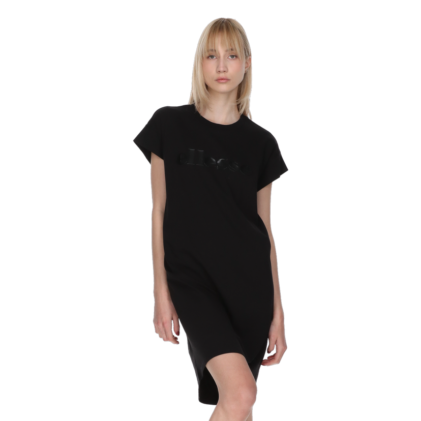 Šaty Ellesse Short Sleeve T-Shirt Mini Dress with Embossed Logo Čierna | ELA251F910-01