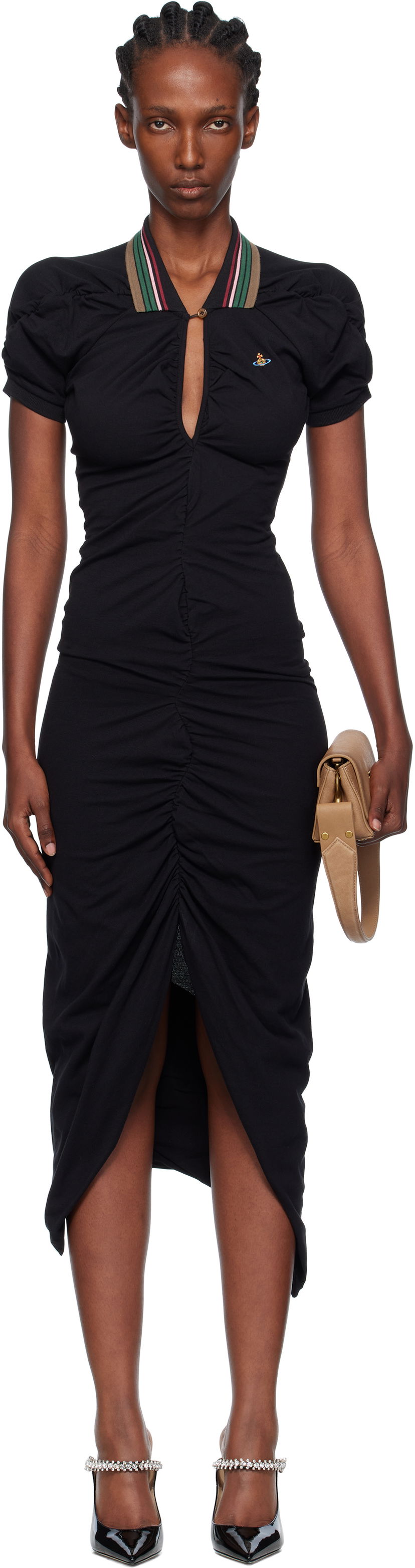 Šaty Vivienne Westwood Vivienne Westwood Pulling Midi Dress Čierna | 1601004S-J0009-