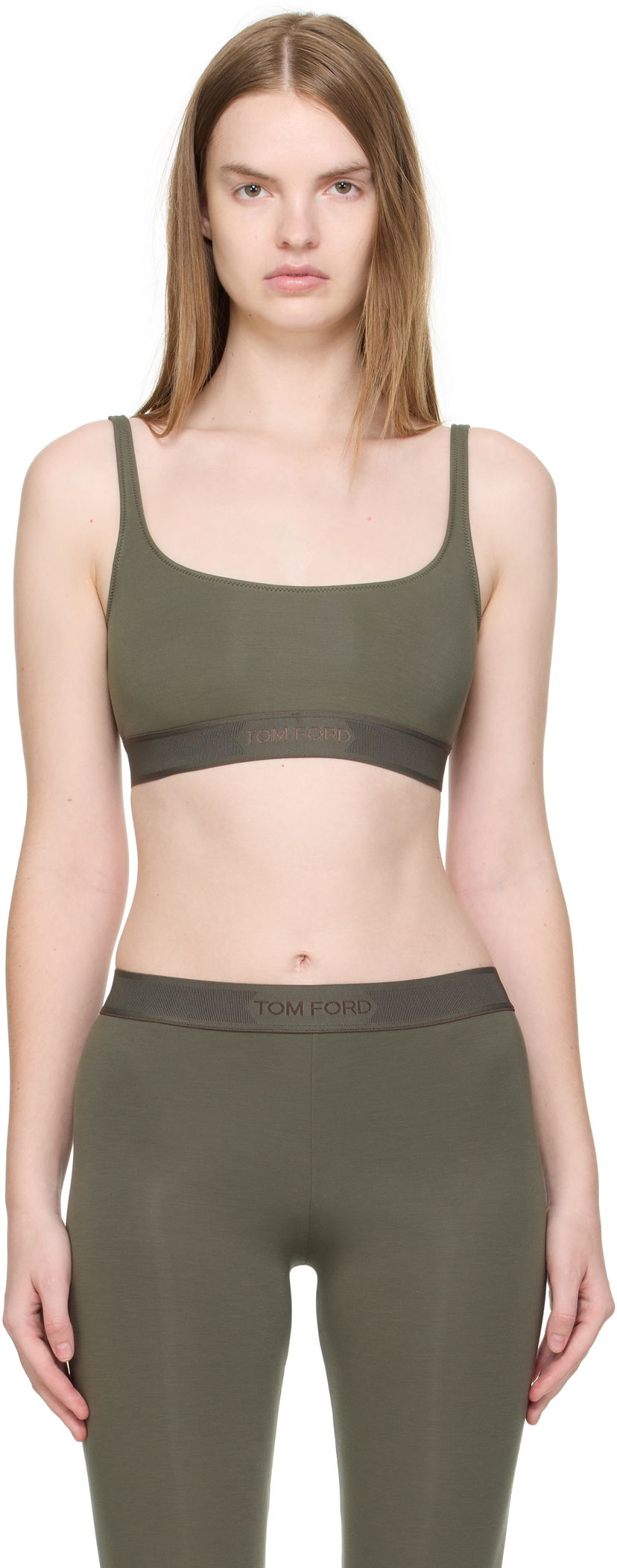 Podprsenka Tom Ford Tom Ford Signature Bralette Zelené | BRJ016-JEX166