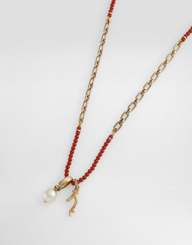 Náhrdelník Dolce & Gabbana Dolce & Gabbana Gemstone and Charm Metal Necklace Červená | WNO5C3W1111ZOO00, 2