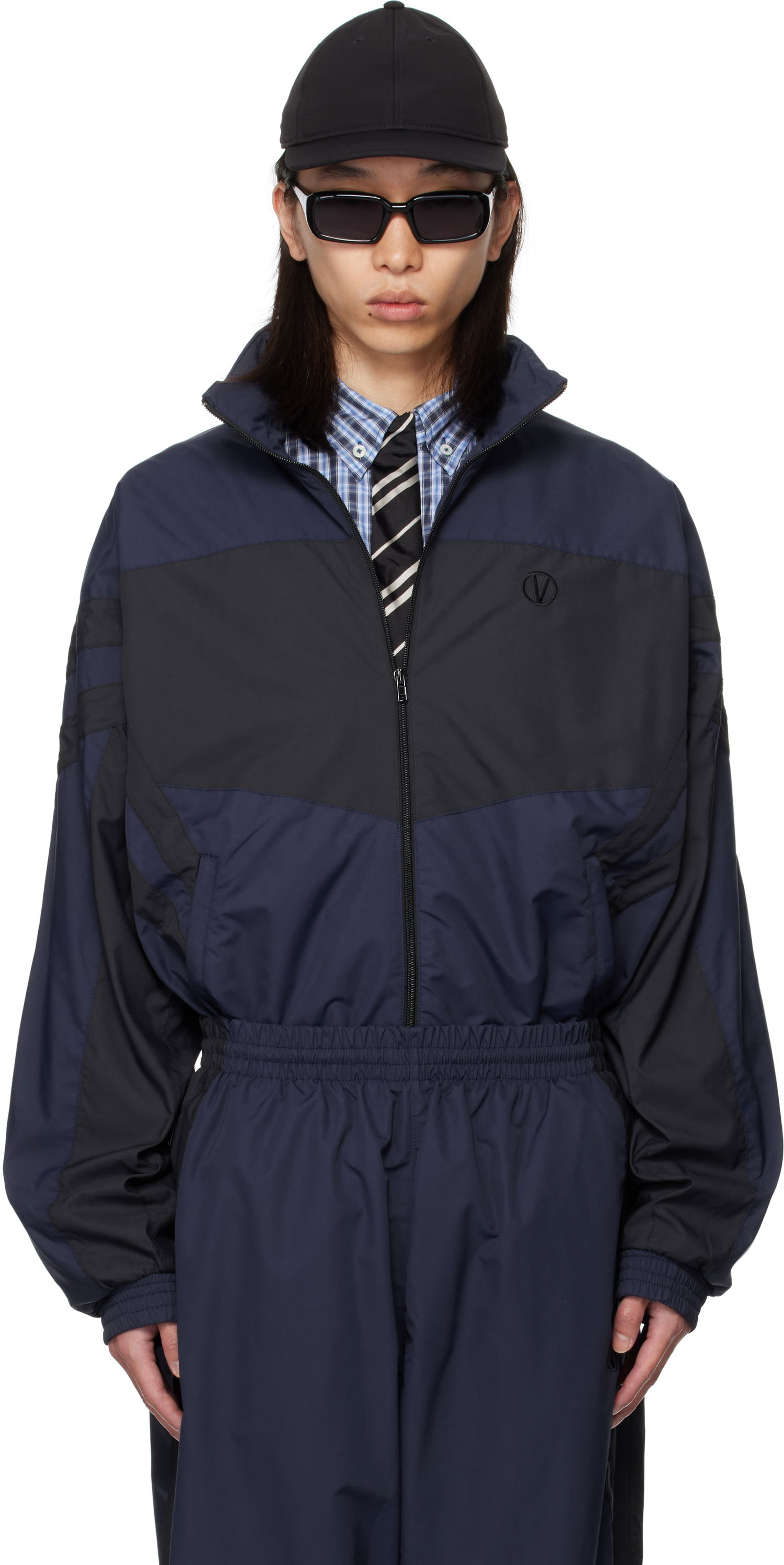 Bunda VETEMENTS VETEMENTS Iconic Tracksuit Jacket Navy | UH76GJ400N, 0