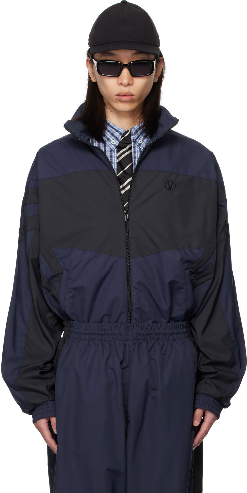 Bunda VETEMENTS VETEMENTS Iconic Tracksuit Jacket Navy | UH76GJ400N