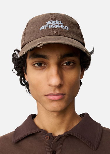 Šiltovka AXEL ARIGATO AXEL ARIGATO Embroidered Distressed Washed Cap Hnedá | X3962001, 6