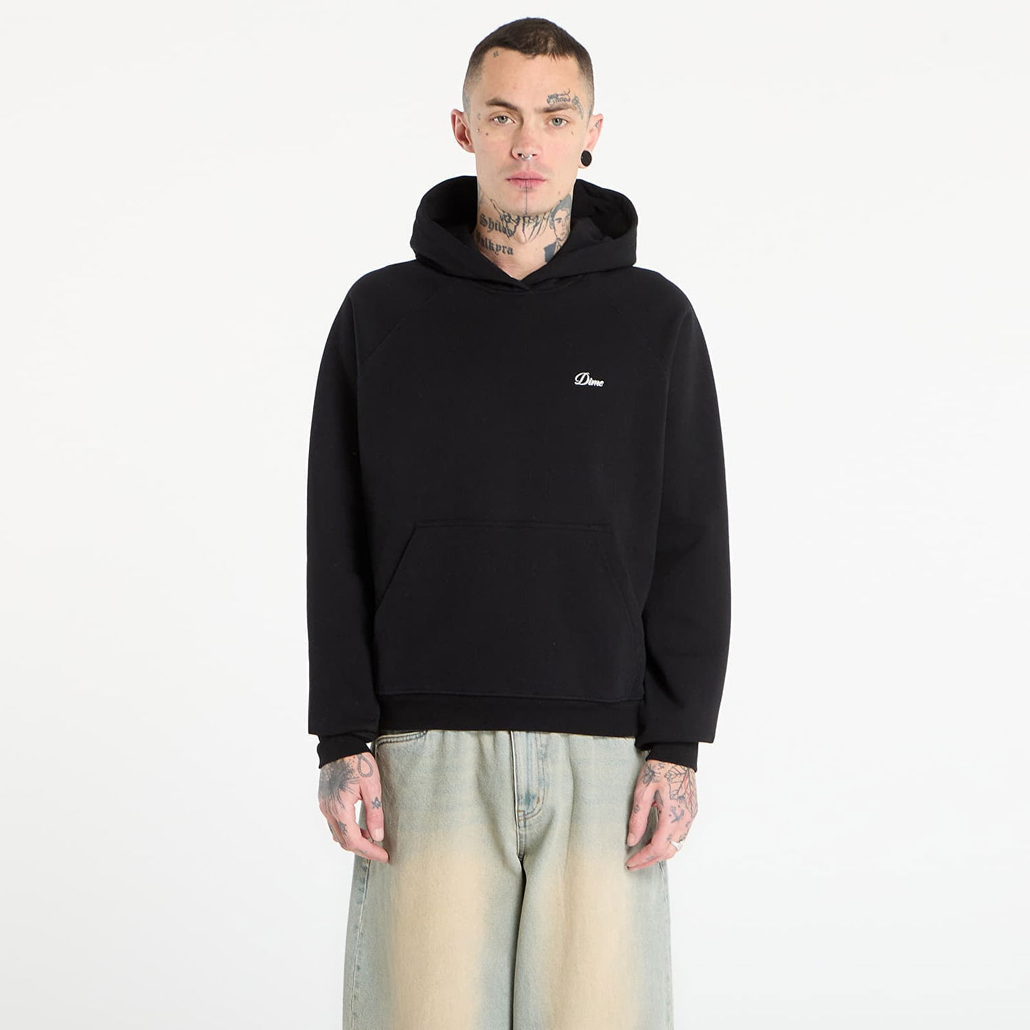 Mikina Dime Cursive Small Logo Hoodie Čierna | DIMEHO2545BLK, 0