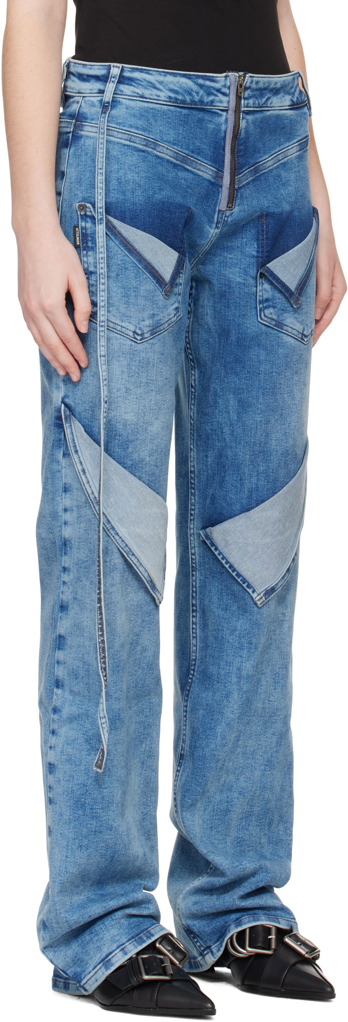 Džínsy Ottolinger Ottolinger Loose Fit Jeans Modrá | 117-202817-02, 1