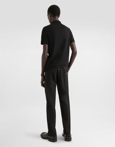 Nohavice Dolce & Gabbana Dolce & Gabbana Stretch Cotton Pants With Branded Tag Čierna | GVB6ETFUFMJN0000, 2