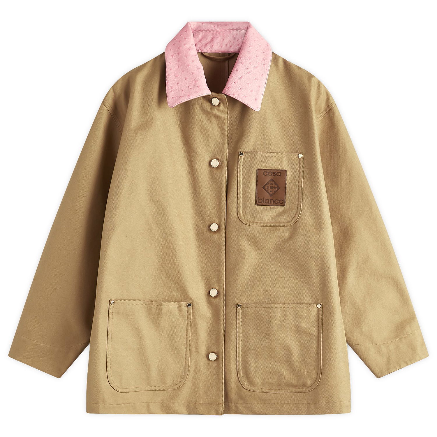 Bunda Casablanca Casablanca Women's Workwear Jacket, Size Large Béžová | WS25-JK-361-01, 0