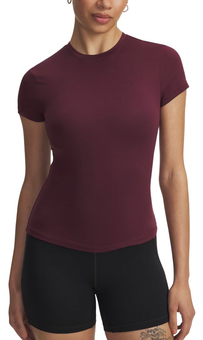 Tričko Under Armour Meridian Core Fitted Short Sleeve T-Shirt Vínová | 6000341-600