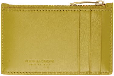 Peňaženka Bottega Veneta Intreccio Card Case Žltá | 681010 VCQC4, 1