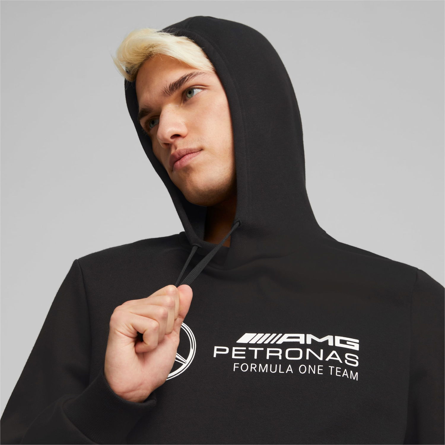 Mikina Puma Mercedes AMG Petronas Motorsport F1 Essentials Hoodie Čierna | 537313_01, 1