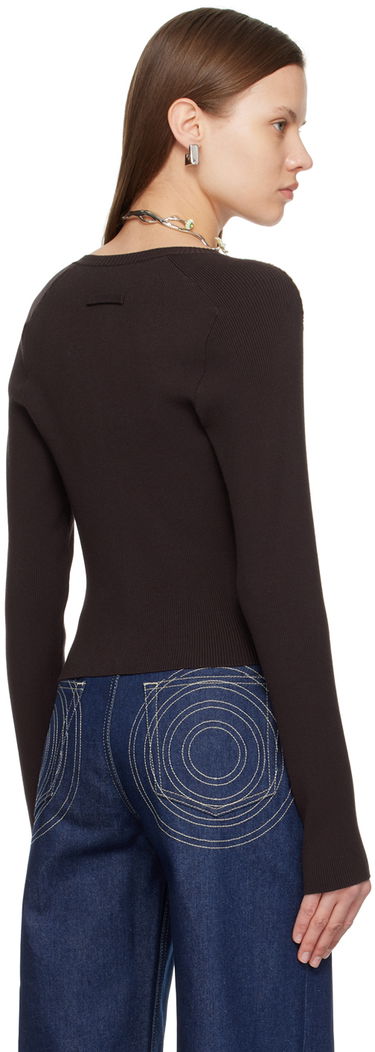 Sveter Jean Paul Gaultier Gaultier Roses Print Cardigan Hnedá | 24/25-F-CA004-M063-60403050, 2