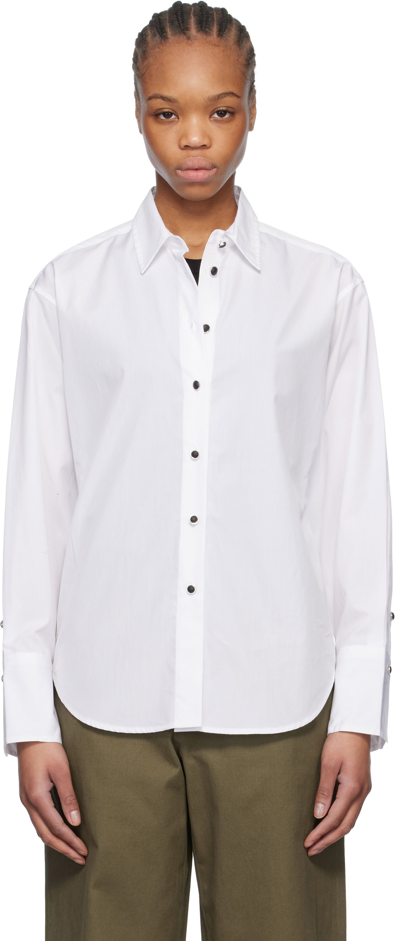 Košeľa rag & bone Rag & Bone Eve Button-Up Shirt Biela | WAW24HA0014601, 0