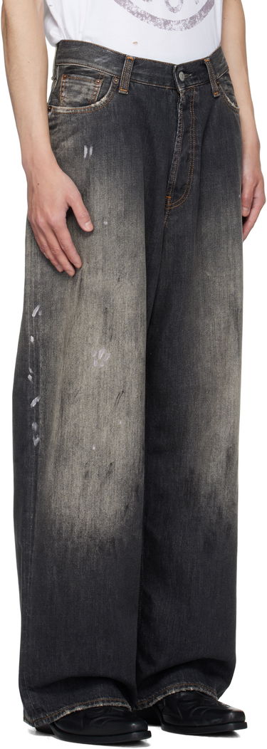 Džínsy Acne Studios Acne Studios 2023 Wide Leg Jeans Čierna | C00089-, 4