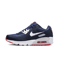 Air Max 90 Leather "Obsidian Track Red" GS