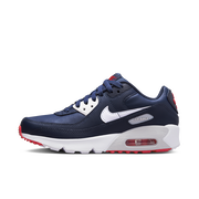 Air Max 90 Leather "Obsidian Track Red" GS