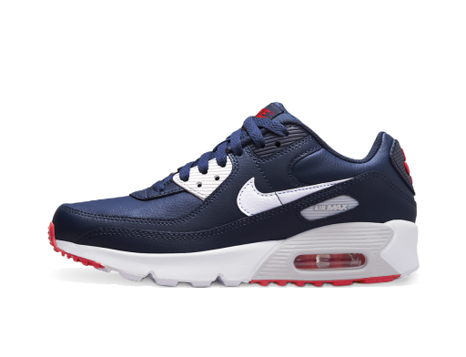 Air Max 90 Leather "Obsidian Track Red" GS