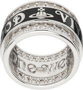 Vivienne Westwood Jacob Enamel Orb Logo Crystal Ring