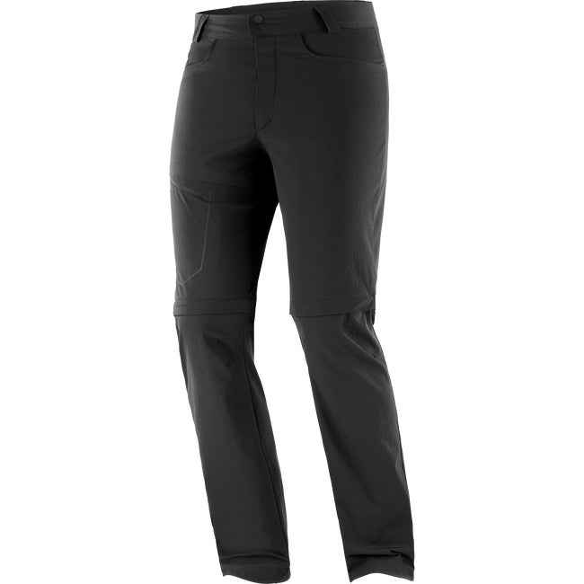 Nohavice Salomon Wayfarer Zip-Off Hiking Pants Čierna | LC2019700, 1