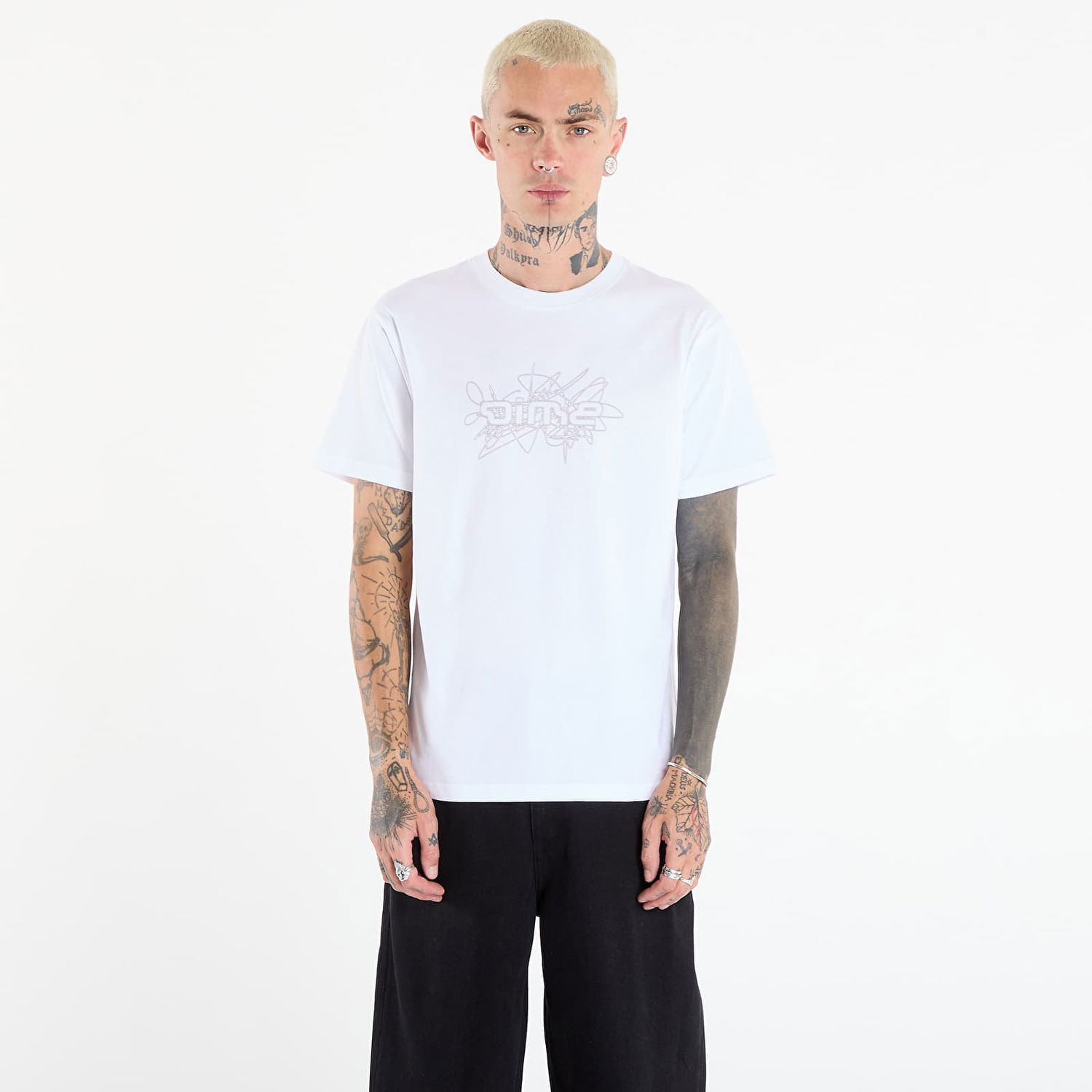 Tričko Dime Dime Glyph T-Shirt Biela | DIMEFA2567WHT, 0