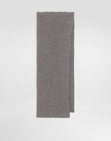 Šál Dolce & Gabbana Dolce & Gabbana Ribbed Knit Scarf Šedá | LBKAH3JGMBJS8291, 3