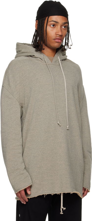 Mikina Rick Owens Rick Owens DRKSHDW Concordians Peter Oversized Raw-Edge Pullover Hoodie Šedá | DU02E7280 FGM, 1