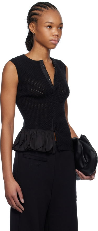 Sveter Maison Margiela MM6 Maison Margiela Detachable Ruffles Tank Top Čierna | S52NC0347 M13082, 1