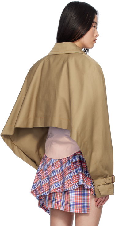 Bunda Vivienne Westwood Vivienne Westwood Graziano Cropped Trench Coat Béžová | 3301001L-W011Y-, 2