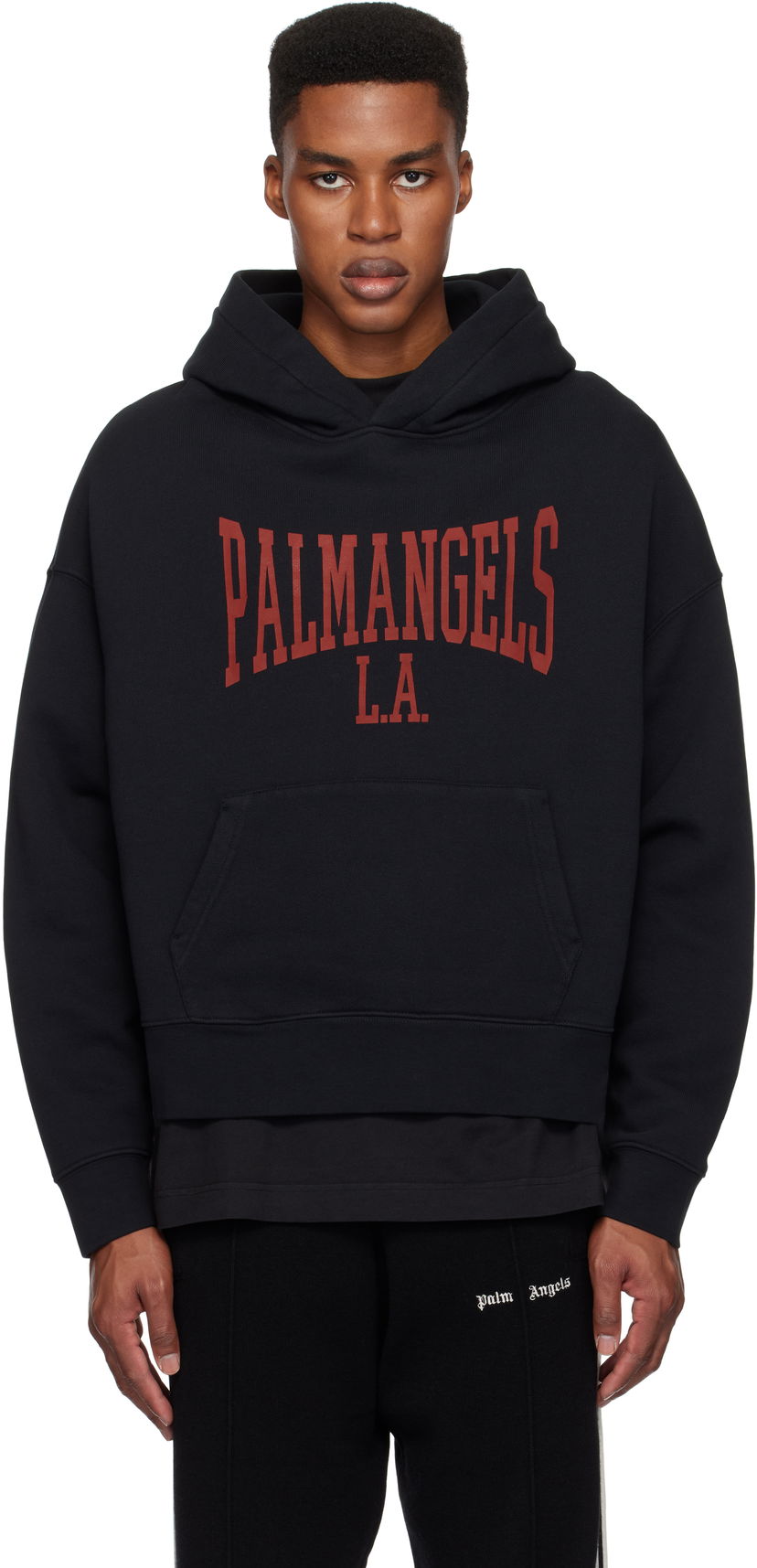 Mikina Palm Angels College Hoodie Čierna | PMBB058F24FLE0031026