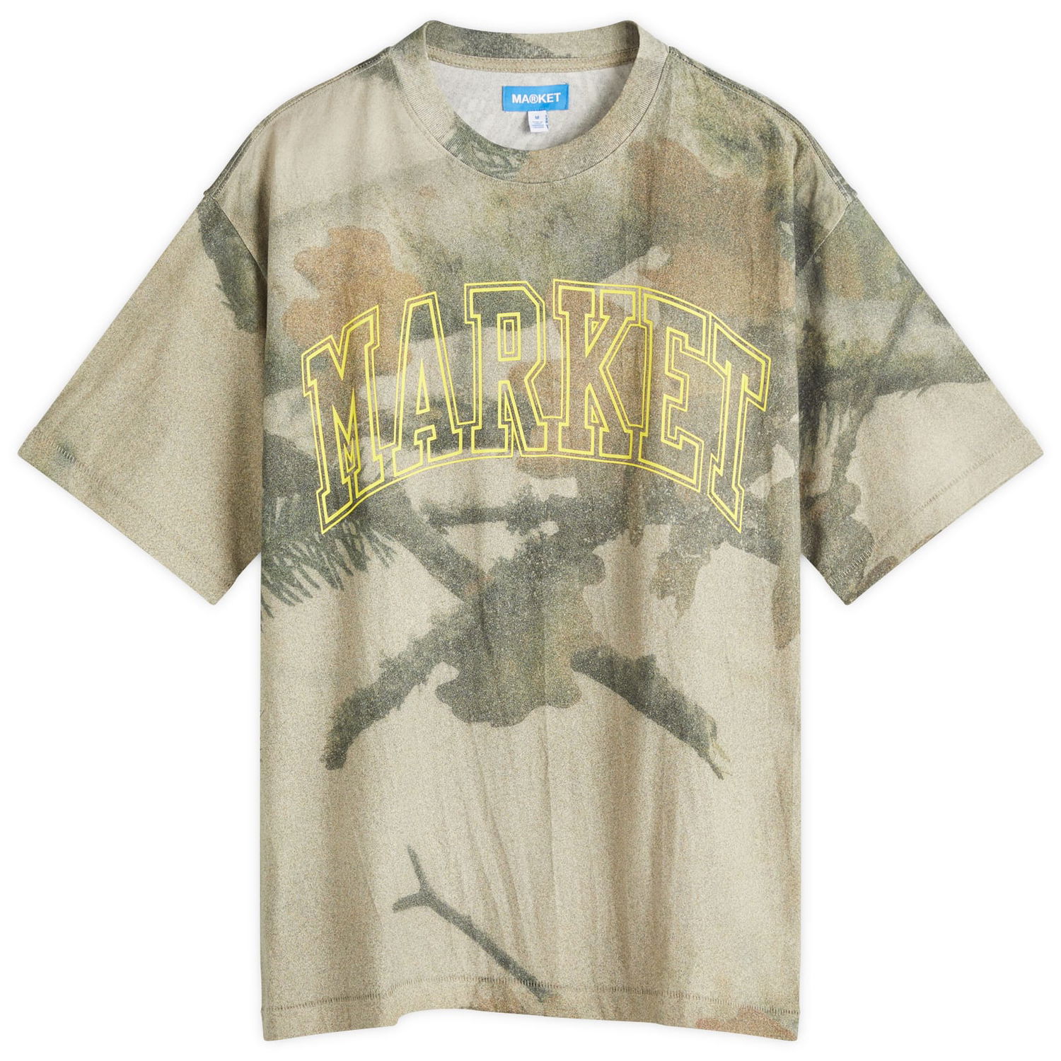 Tričko MARKET Golden Arc Camo T-Shirt, Size Large Béžová | 399002365-CAM, 1