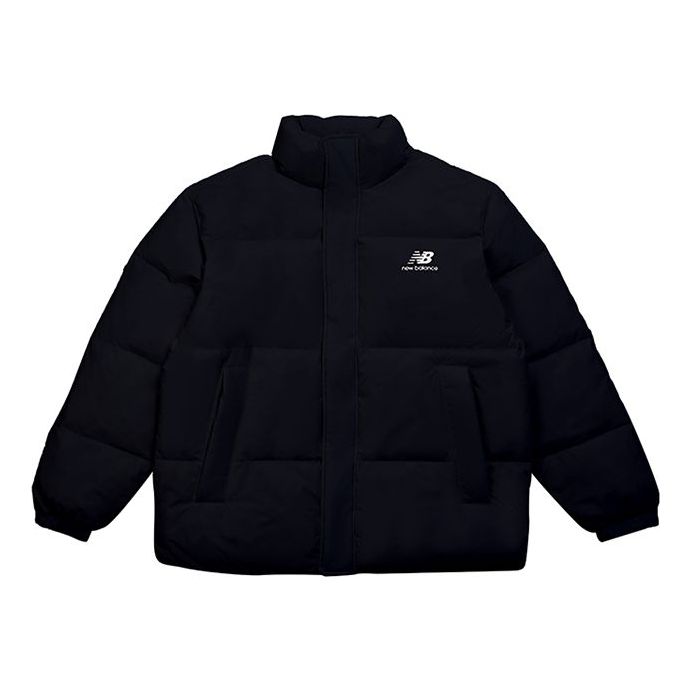 Prešívaná bunda New Balance Logo Print Down Jacket Čierna | AMJ24359-BK, 0
