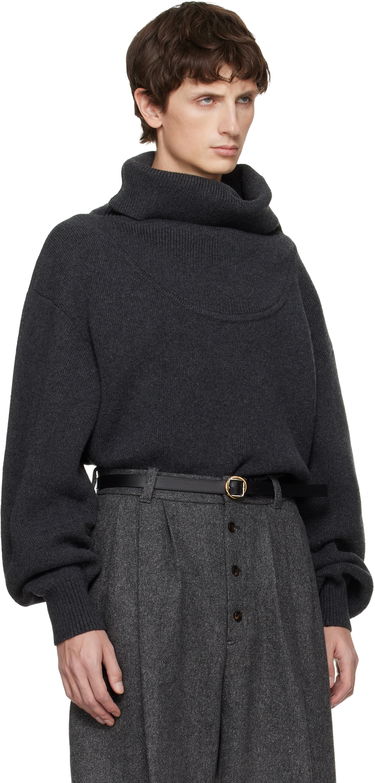 Sveter Jacquemus 'The Pallone' Turtleneck Sweater Šedá | 25HSWM00611AK00278, 1