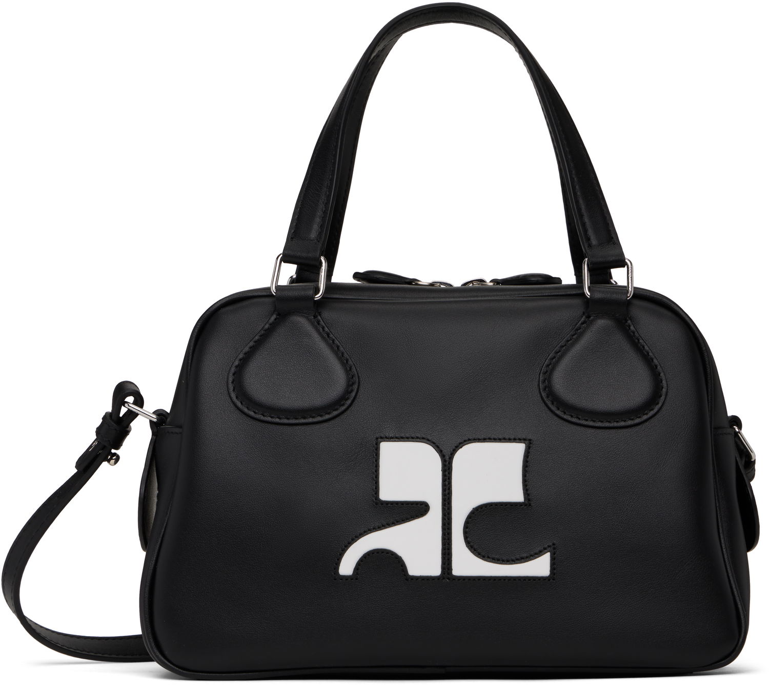 Kabelka Courrèges Courrèges Reedition Leather Bowling Bag Čierna | PERGSA062CR0065, 0