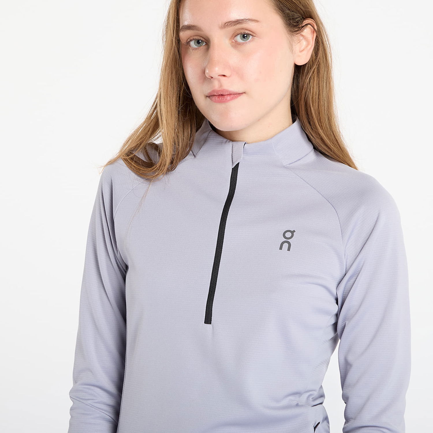 Tričko On Running Performance Long-Sleeve Half-Zip Climate Shirt Šedá | 1WE10780174 W, 1