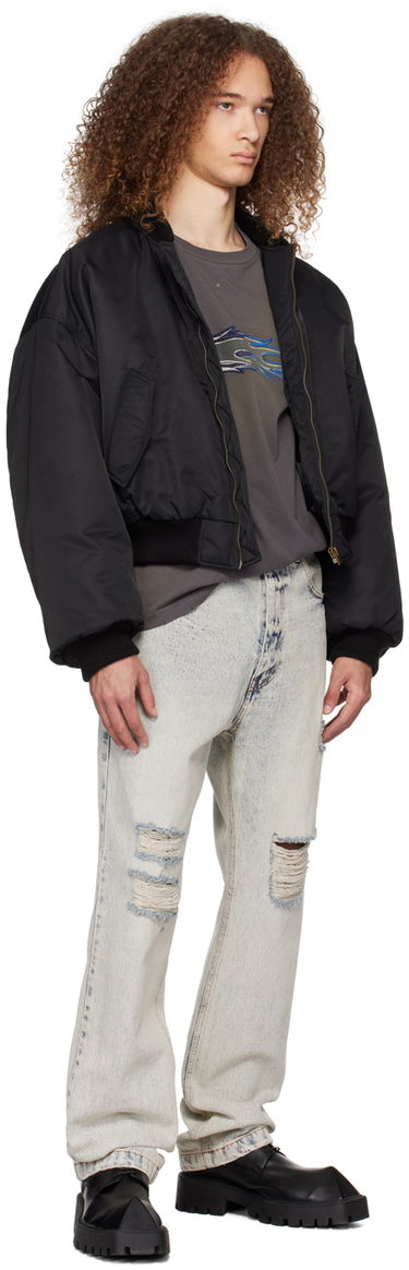 Tričko We11done We11done Faded Long Sleeve T-Shirt Šedá | WD-TT0-24-752-U-CH, 3