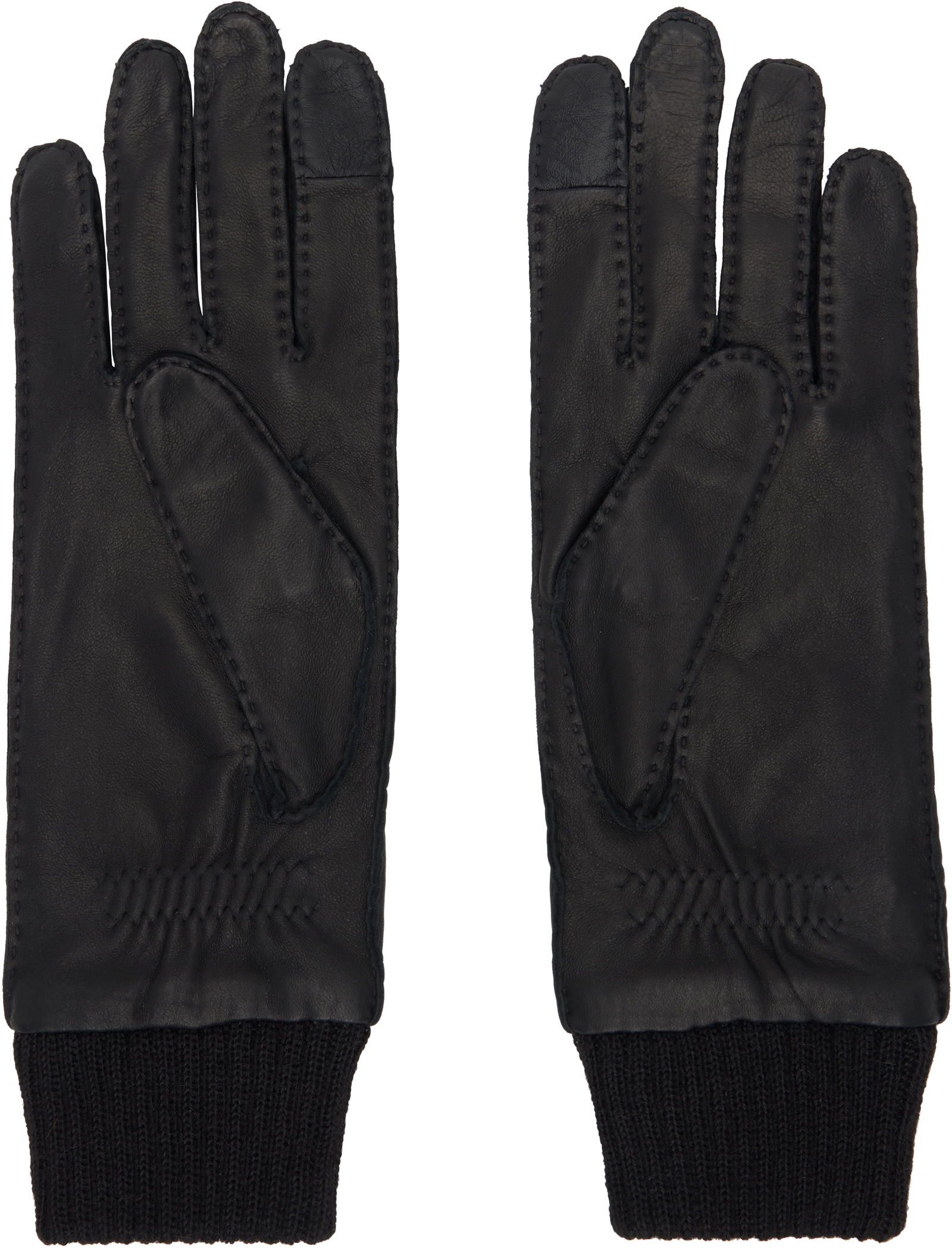 Leather Patch Gloves