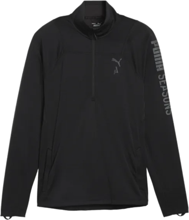 Mikina Puma M SEASONS LS 1/4 Zip Polypropylene Rain Cell Čierna | 524891-01, 0