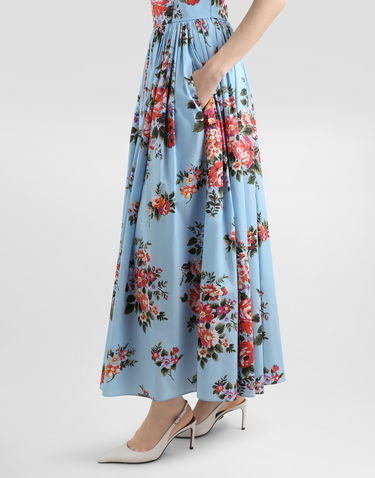 Šaty Dolce & Gabbana Dolce & Gabbana Flower Bouquet-print Pleated Maxi Dress Rôznofarebný | F6TTHTHS5UUHC5ZO, 3