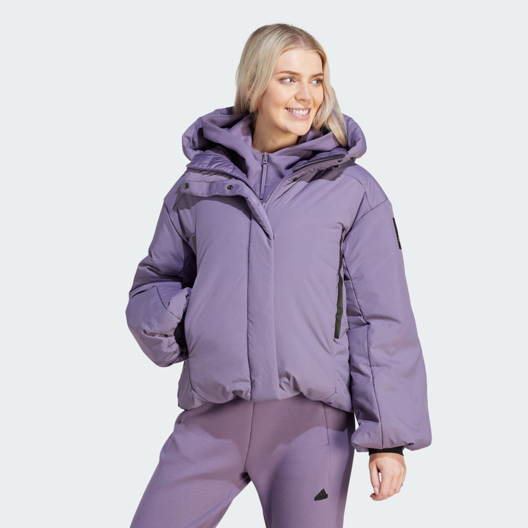 Bunda adidas Originals Myshelter Cold.rdy Jacket Fialová | HZ5700, 0