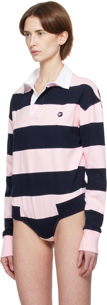 Polo tričko Coperni Coperni Striped Rugby Shirt Ružová | COPJS116F5026, 3