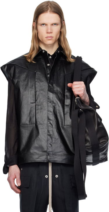Vesta Rick Owens Rick Owens Sleeveless Jumbo Shirt Čierna | RU01E5776 SCT, 0