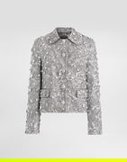 Single-breasted Embroidered Jacket With Stones