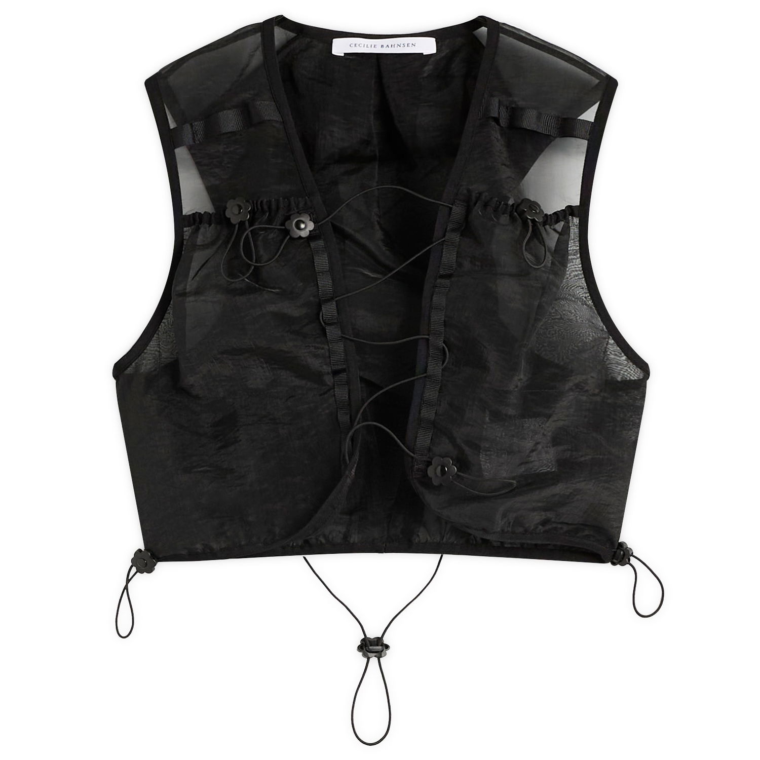 Vesta Cecilie Bahnsen Cecilie Bahnsen Bona Running Vest Čierna | 325RTW15004, 0