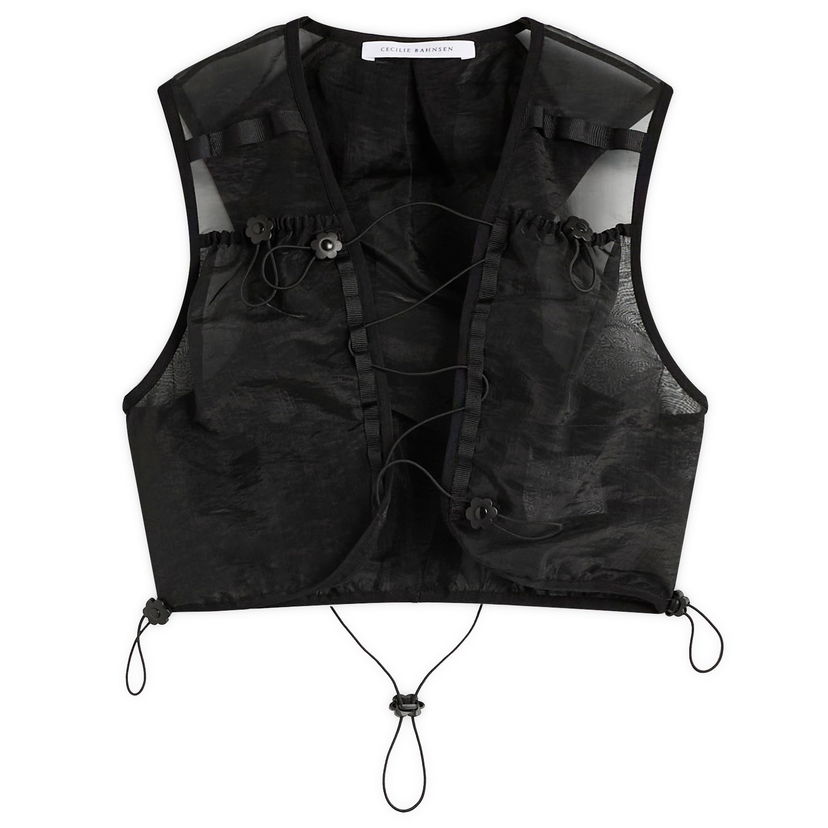 Vesta Cecilie Bahnsen Cecilie Bahnsen Bona Running Vest Čierna | 325RTW15004
