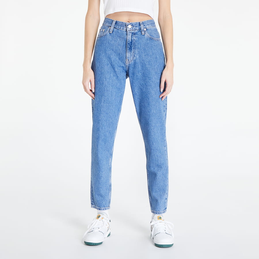 Džínsy CALVIN KLEIN JEANS High Rise Mom Jeans Modrá | J20J219528 1AA, 0