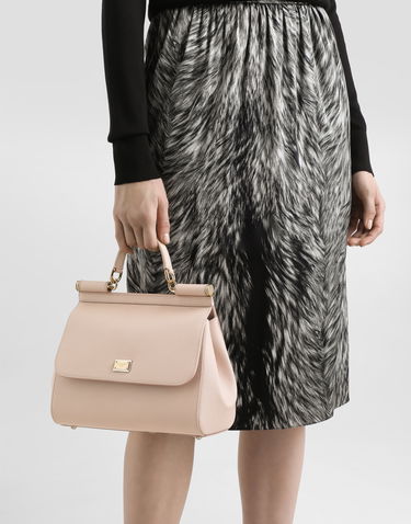 Kabelka Dolce & Gabbana Dolce & Gabbana Dauphine Leather Top Handle Bag Ružová | BB6002B100180414, 1