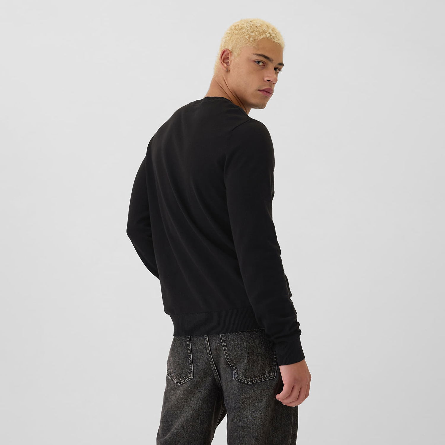 Sveter GAP Sweater Core Cotton Crew Black S Čierna | 498141-07, 1