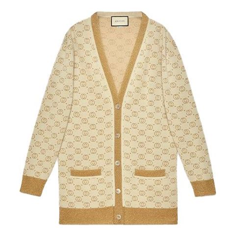 Sveter Gucci Silk Wool Cardigan Béžová | 605910-XKAHT-8007, 0