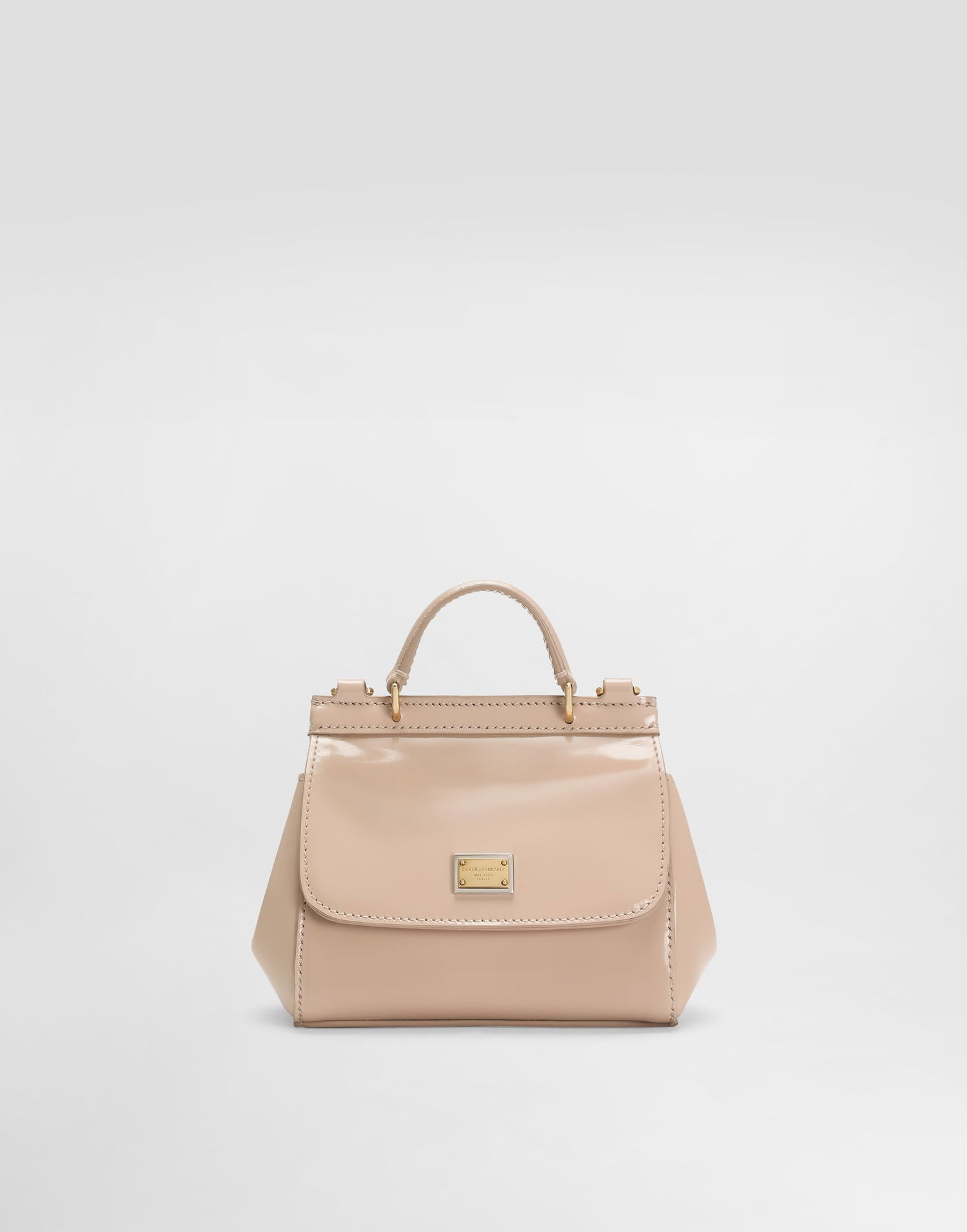 Kabelka Dolce & Gabbana Dolce & Gabbana Mini Sicily Patent Calfskin Bag Béžová | EB0003A106780412, 0