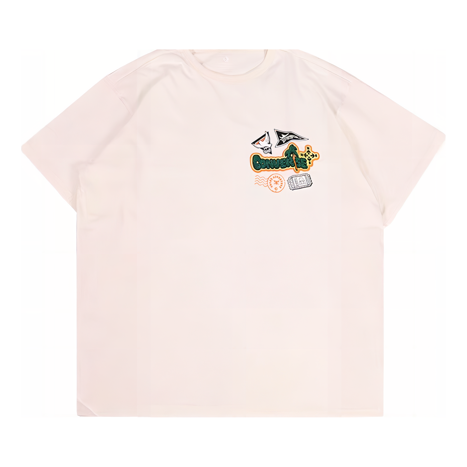 Tričko Converse Converse City Escape Graphic T-Shirt Biela | 10026169-A01, 0