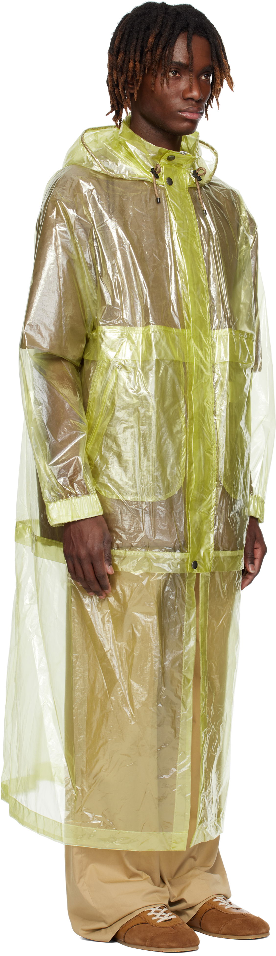Pláštenka Dries Van Noten Dries Van Noten Sheer Taffeta Coat Žltá | 251-020552-1258, 1